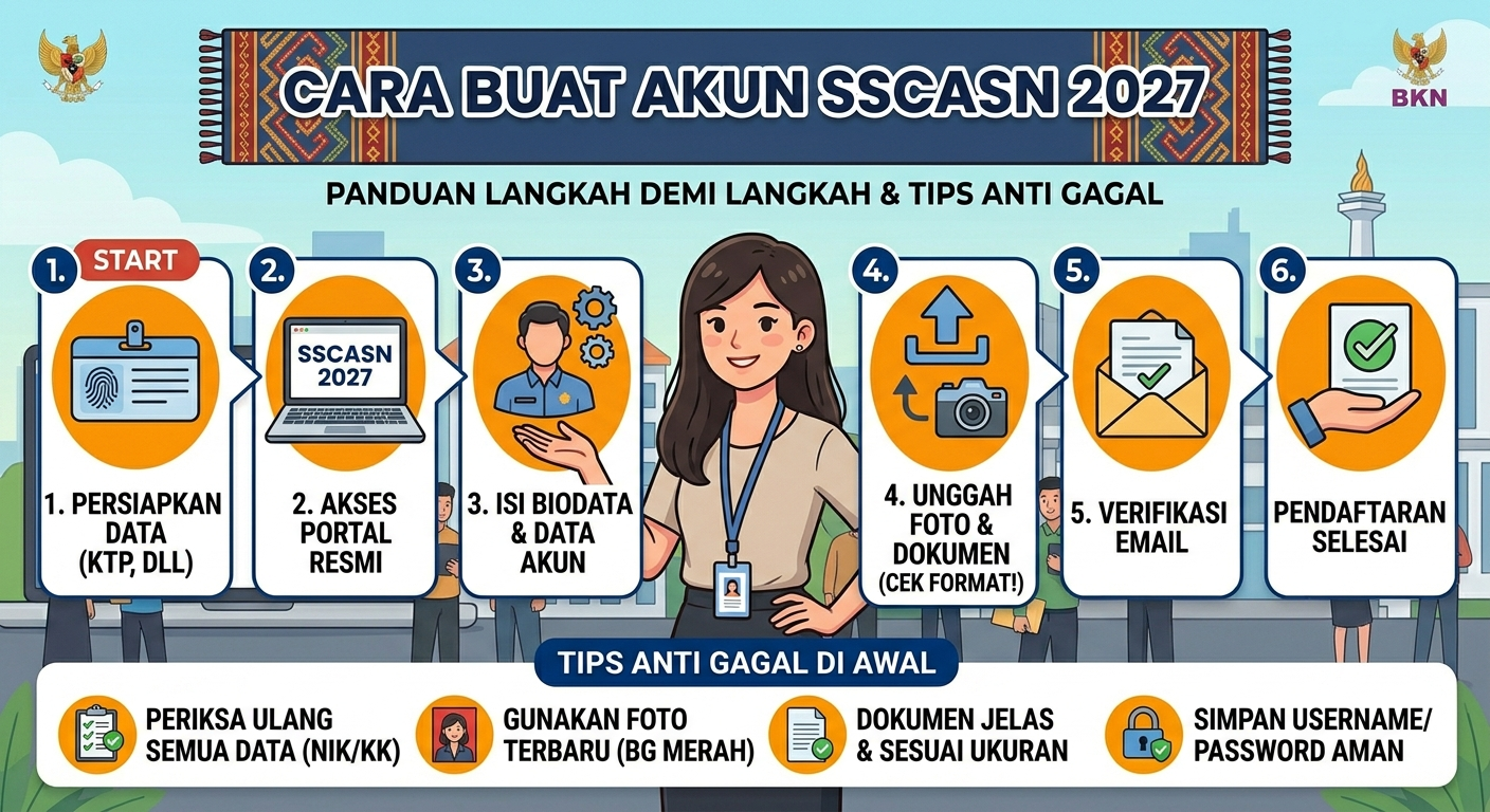 Cara Buat Akun SSCASN 2027: Panduan Langkah demi Langkah agar Tidak Gagal di Awal