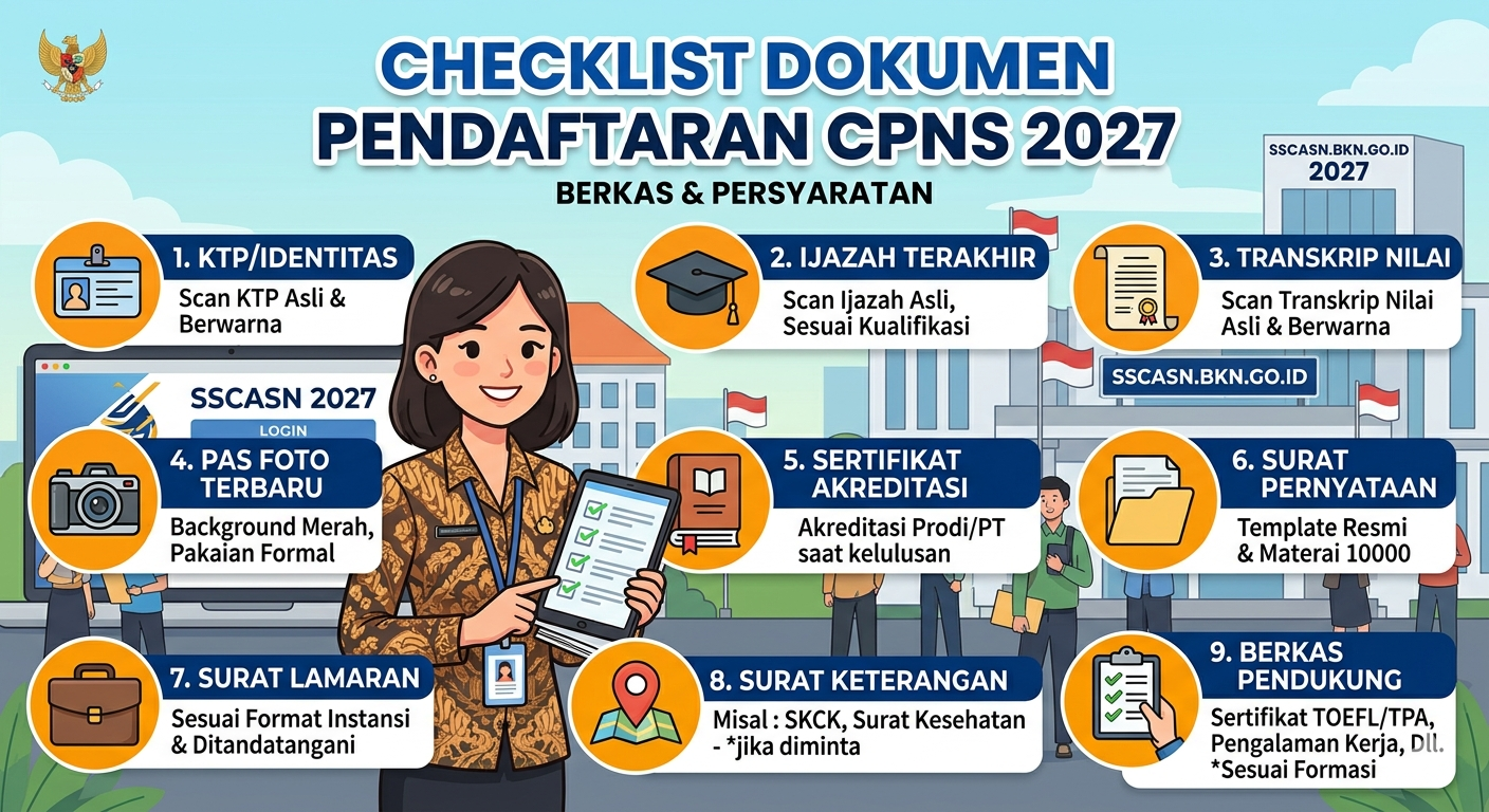 Syarat Dokumen CPNS 2027: Daftar Lengkap yang Harus Disiapkan dari Sekarang